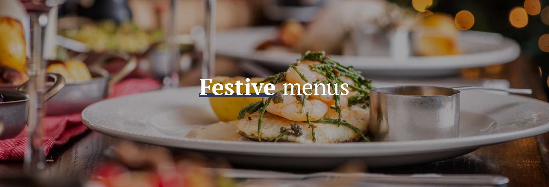 Festive Christmas Menu at The Albany 