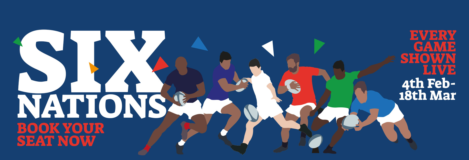Watch Live 6 Nations Rugby at The Albany