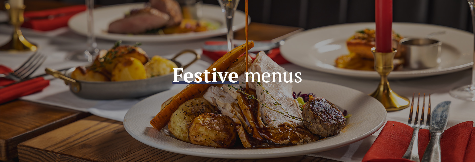 Christmas menu at The Albany